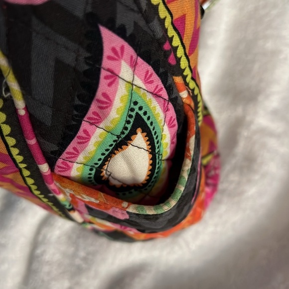 Vera Bradley Pink and Orange Quilted Shoulder Bag - Picture 6 of 6